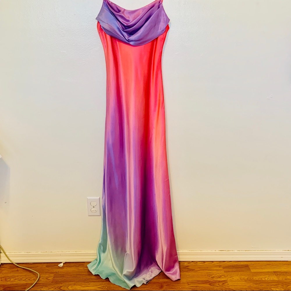 Beautiful red/pink/purple mermaid slip dress